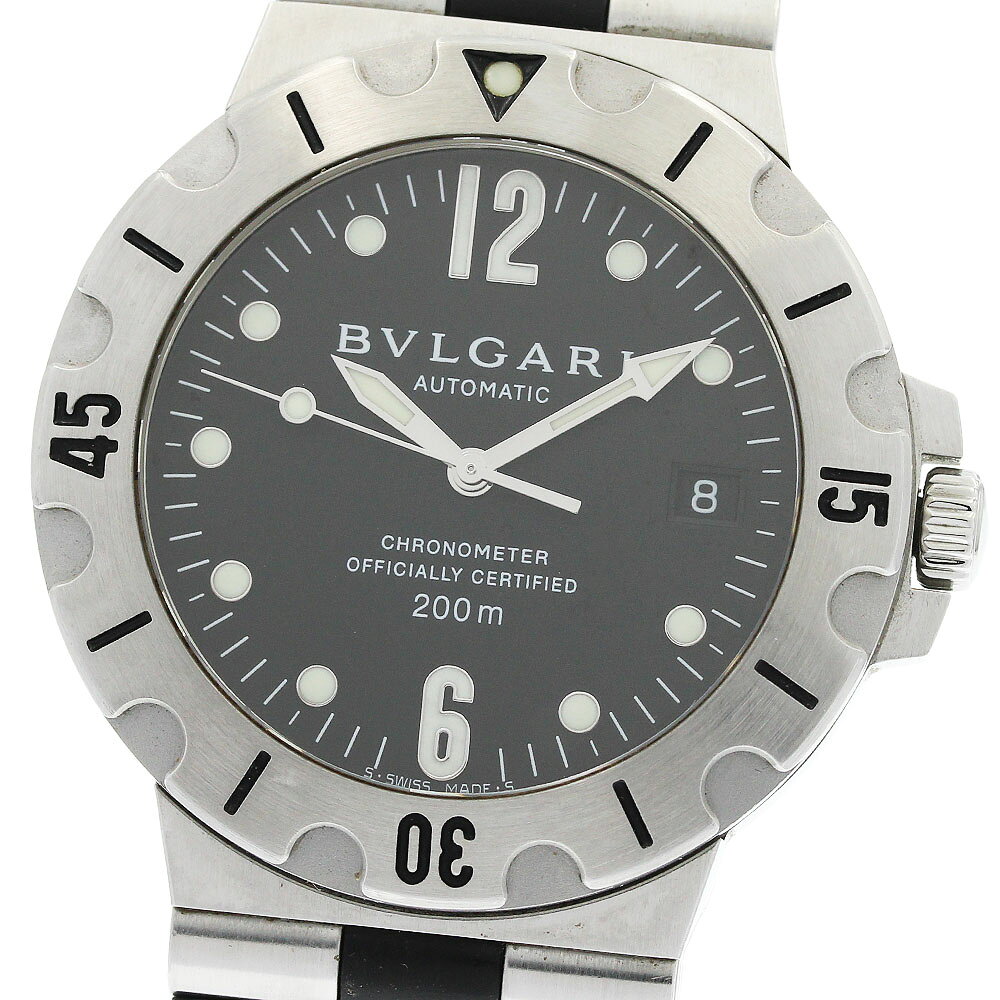ブルガリ BVLGARI SD38S ディアゴノ スクーバ デイト 自動巻き メンズ _953593【中古】
