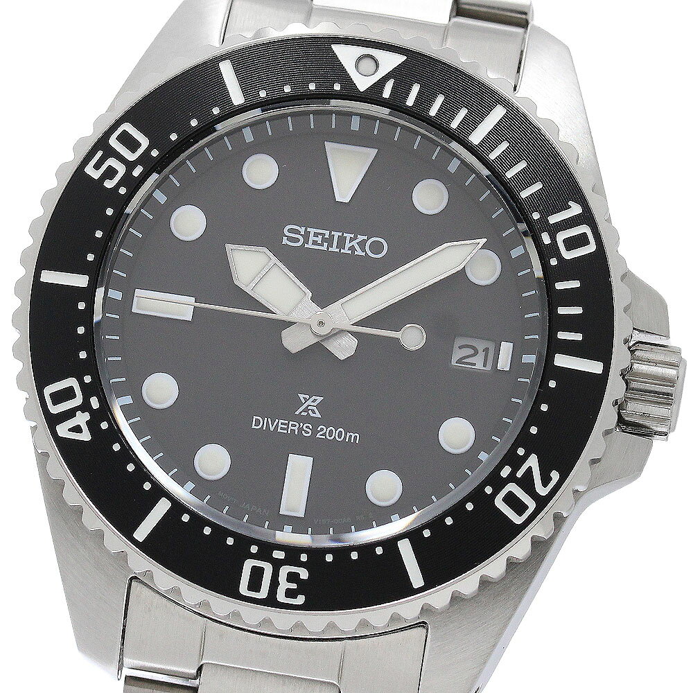 セイコー SEIKO SBDJ063/V157-00A0 プロスペックス ダイバースキューバ デイト ソーラー メンズ 箱・保証書付き_954630【中古】