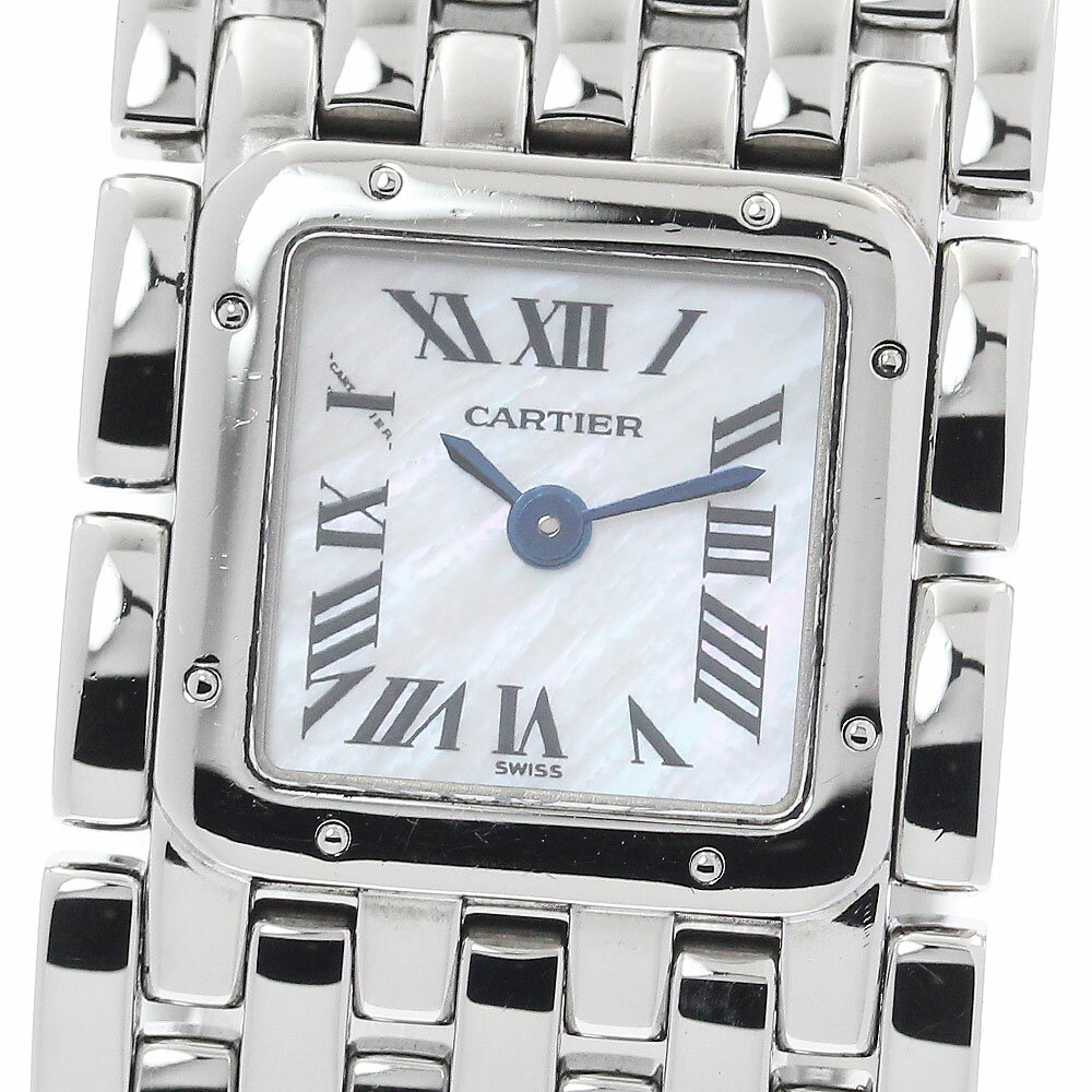 CARTIER カルティエ リュバン ホワイトシェルダイヤル SS カルティエ パンテール リュバン 白シェル文字盤 QZ 時計｜ブランド