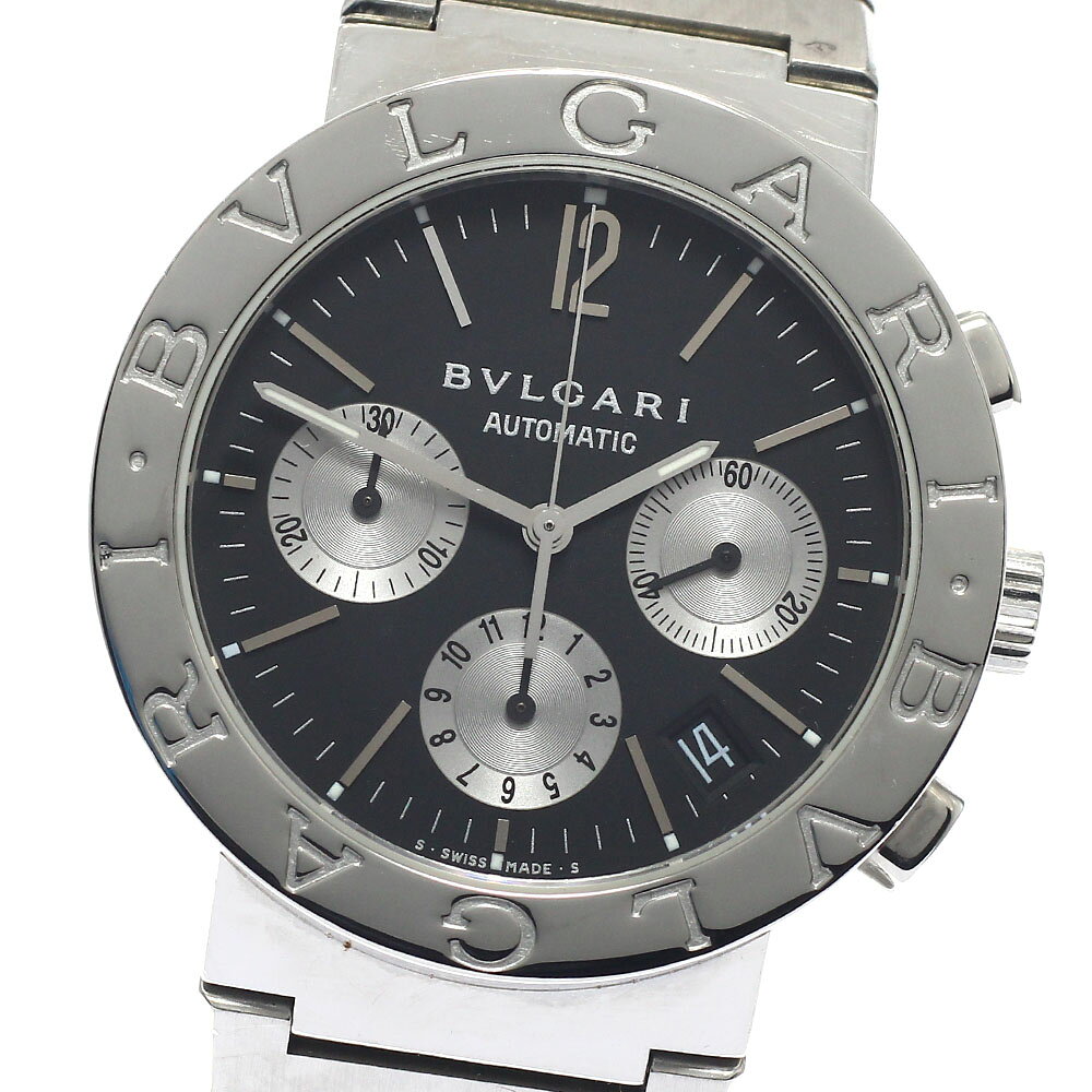ブルガリ BVLGARI BB38SSCH ブルガリブルガリ クロノグラフ 自動巻き メンズ _949122【中古】