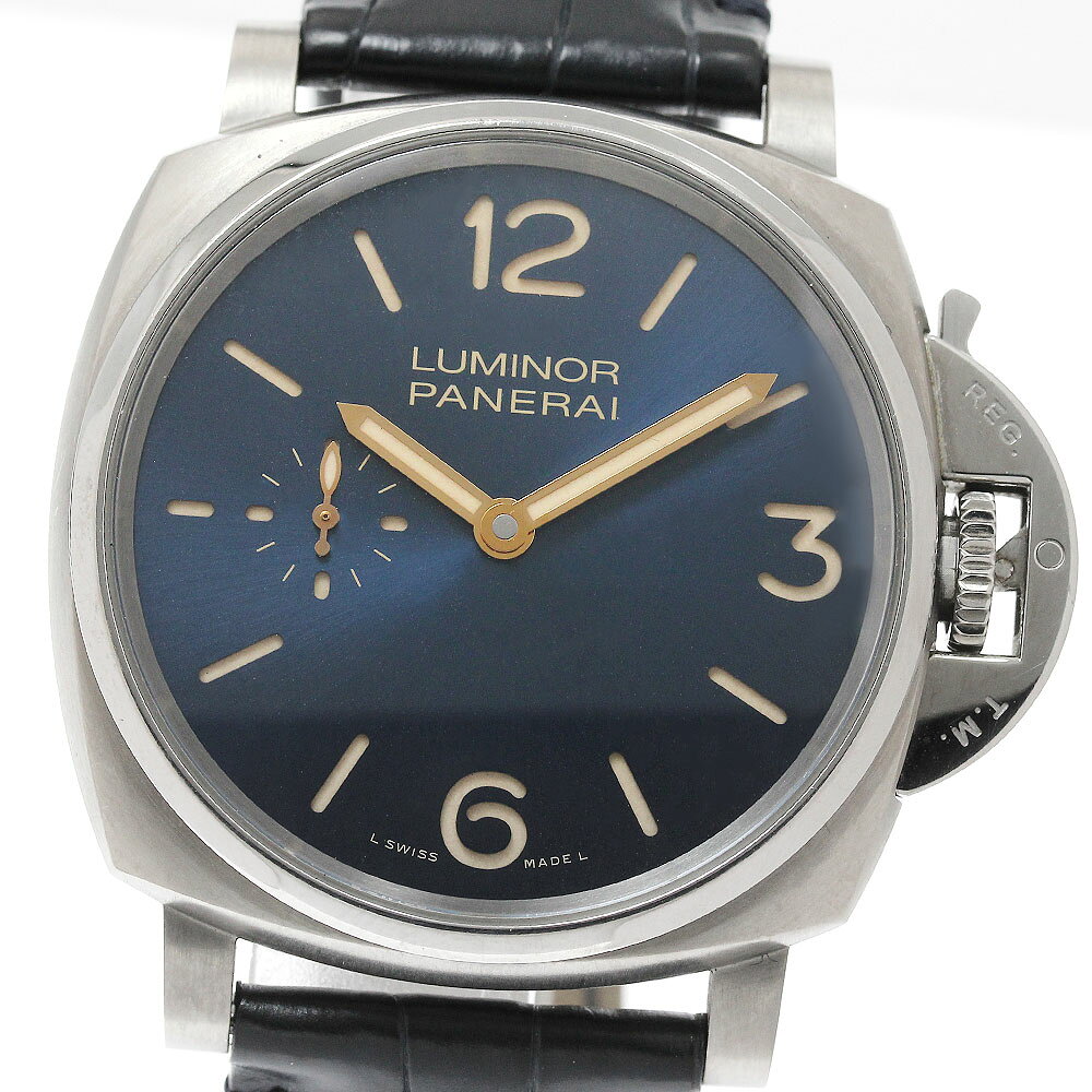 BVLGARI - パネライ PANERAI PAM00728 ルミノール1950 ドゥエ 3デイズ チタニオ 手巻き メンズ 保証書付き_951890【中古】