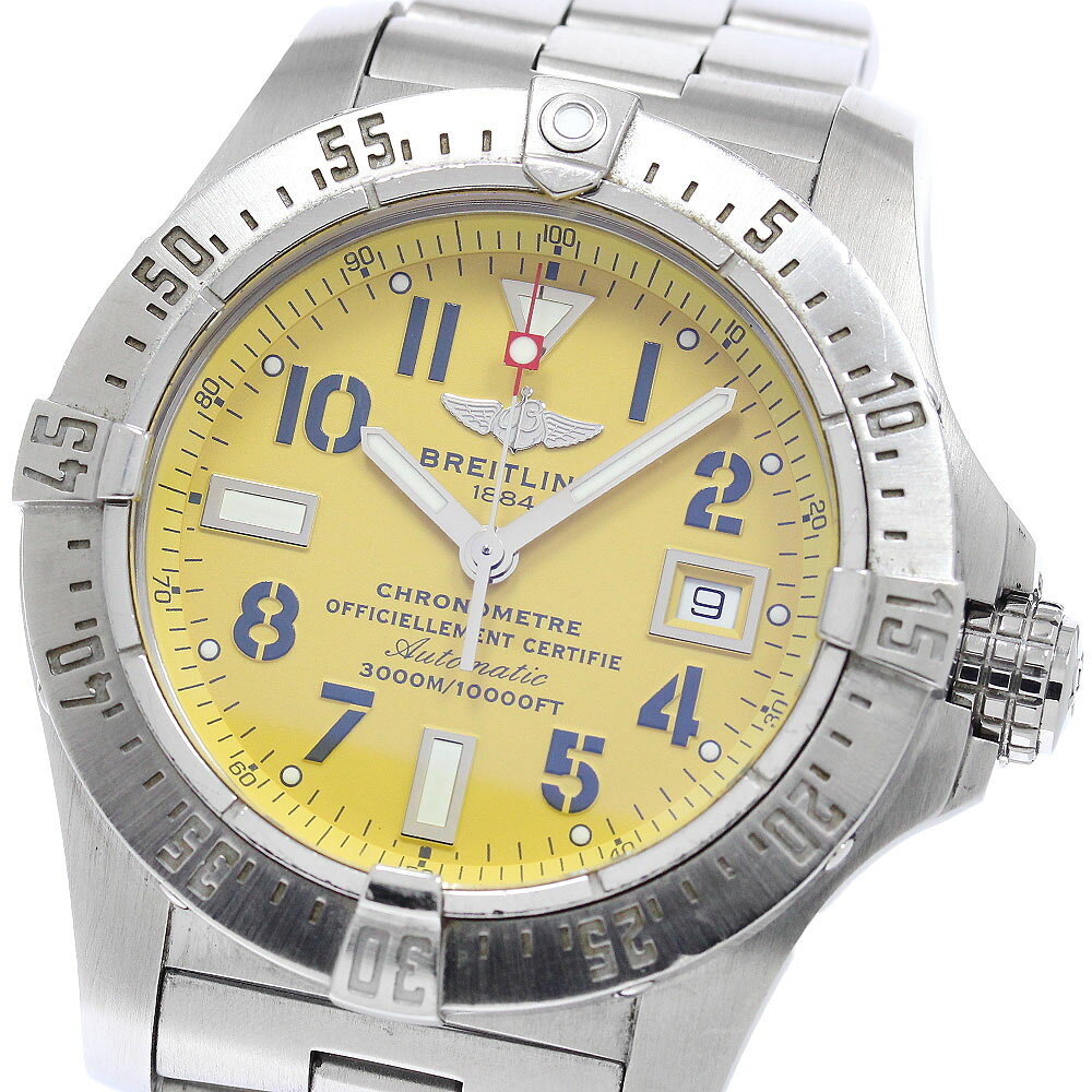 樂天商城 - 訳あり ブライトリング BREITLING A17330 アベンジャー シーウルフ デイト 自動巻き メンズ _954320【中古】
