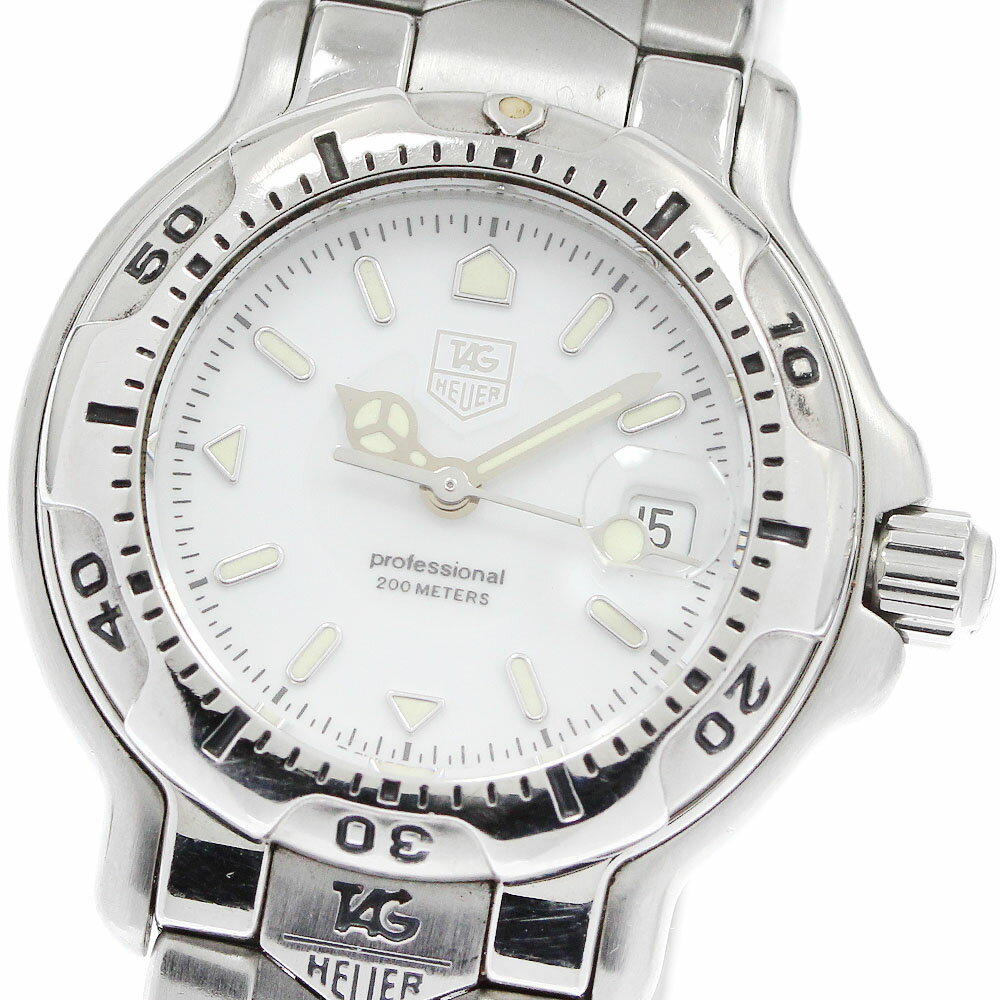 タグホイヤー TAG HEUER WH1311-K1 6000シリーズ デイト クォーツ レディース 保証書付き_954657【中古】