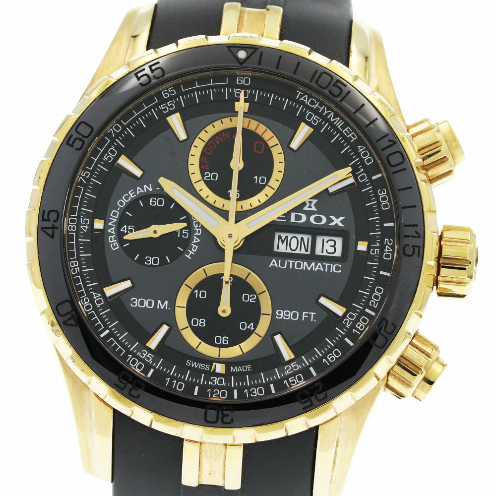 エドックス EDOX 01123-37J5-NID5 グランドオーシャン クロノグラフ 自動巻き メンズ 箱・保証書付き_954746【中古】