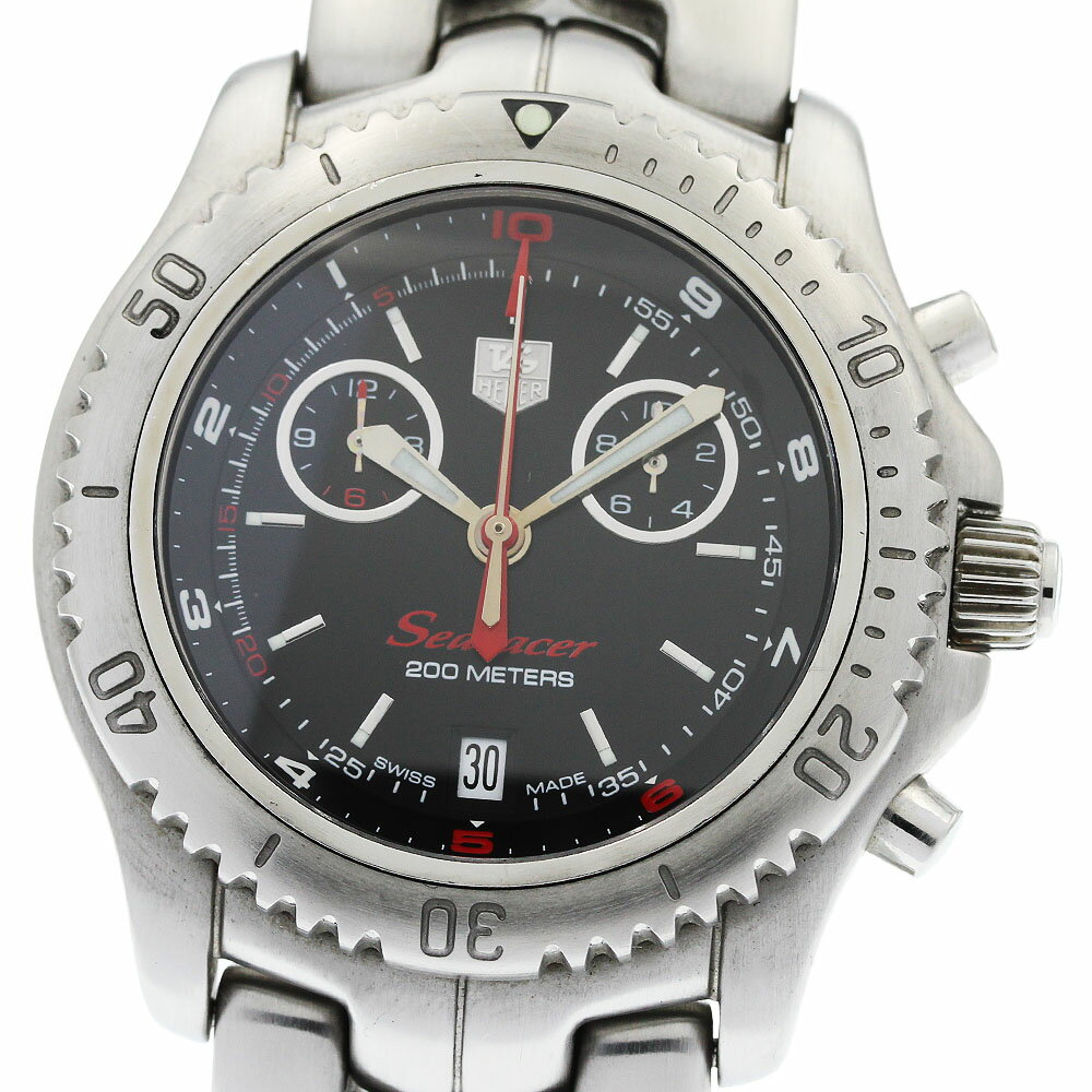 タグホイヤー TAG HEUER CT1113 リンク シーレーサー クロノグラフ クォーツ メンズ _954858【中古】