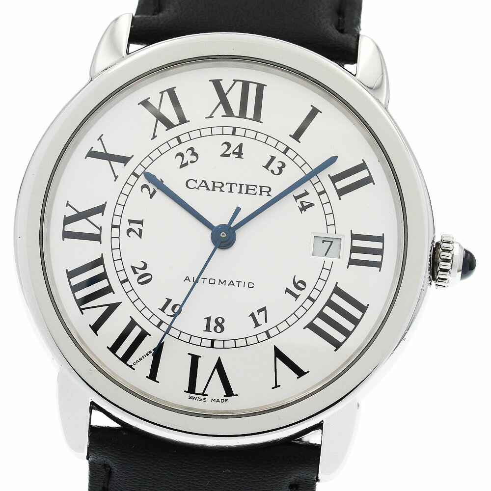 樂天商城 - カルティエ CARTIER W6701010 ロンドソロ XL デイト 自動巻き メンズ _955028【中古】