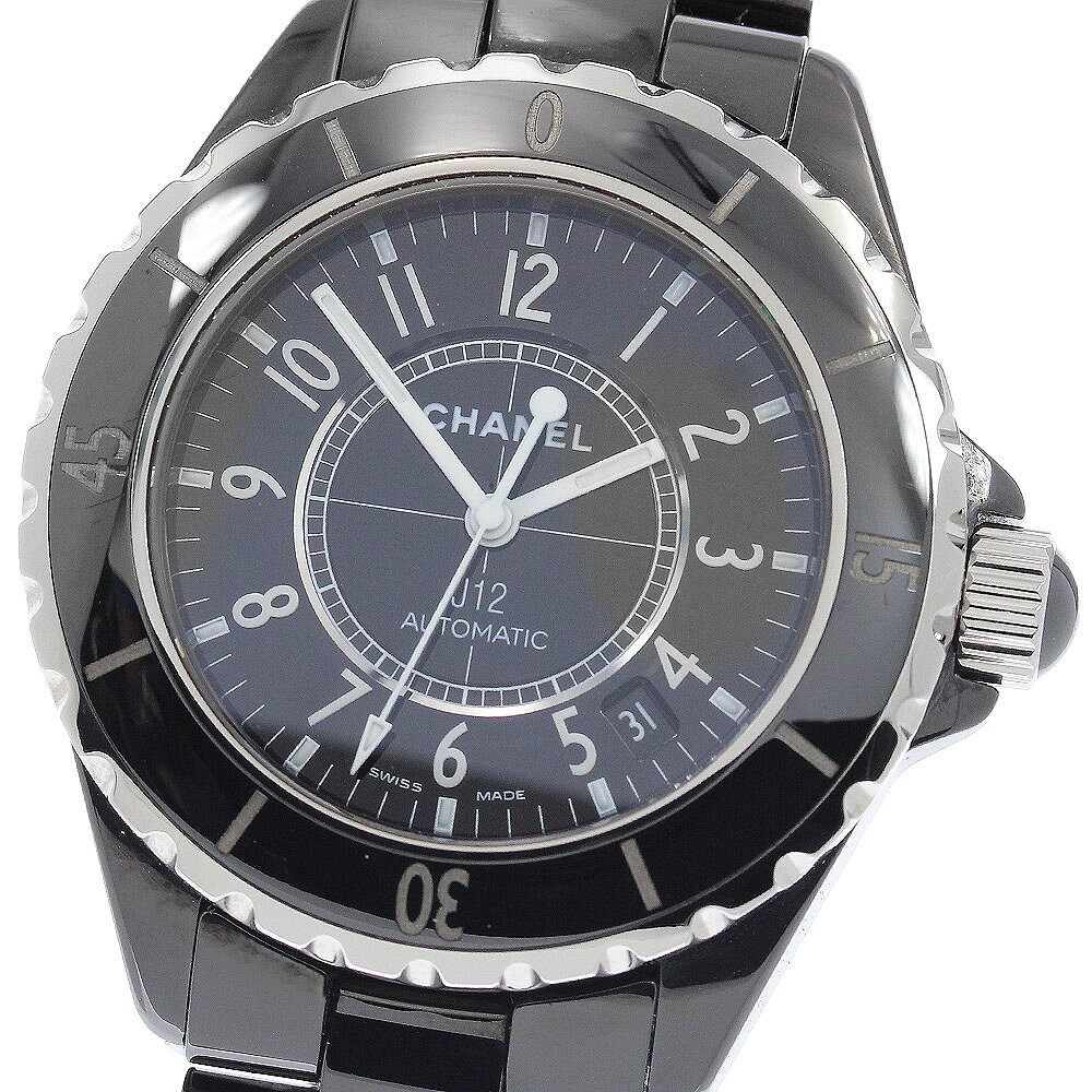 訳あり シャネル CHANEL H0685 J12 黒セラミック 38MM デイト 自動巻き メンズ _932633【中古】