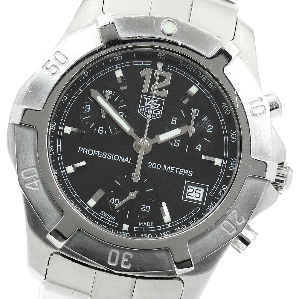 タグホイヤー TAG HEUER CN1110 エクスクルーシブ デイト クロノグラフ クォーツ メンズ _950314【中古】