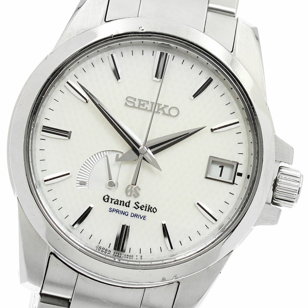 セイコー SEIKO SBGA025/9R65-0AG1 グランドセイコー パワーリザーブ デイト スプリングドライブ メンズ 保証書付き_951815【中古】