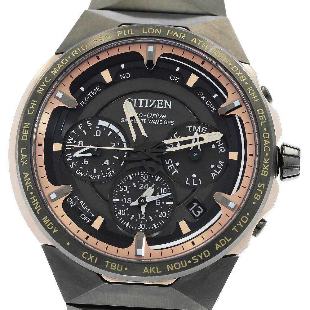 LANCASTER - シチズン CITIZEN F950-T026729/CC4025-82E サテライトウェーブ チタニウム技術 50周年記念 ソーラー電波 メンズ 良品 _953596【中古】