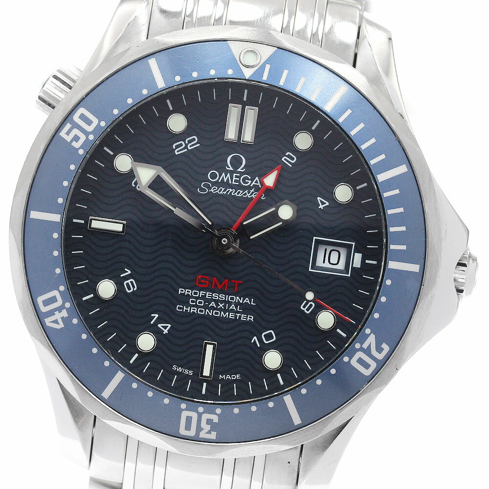 オメガ OMEGA 2535.80 シーマスター ダイバー 300 GMT コーアクシャル 自動巻き メンズ _945582【中古】
