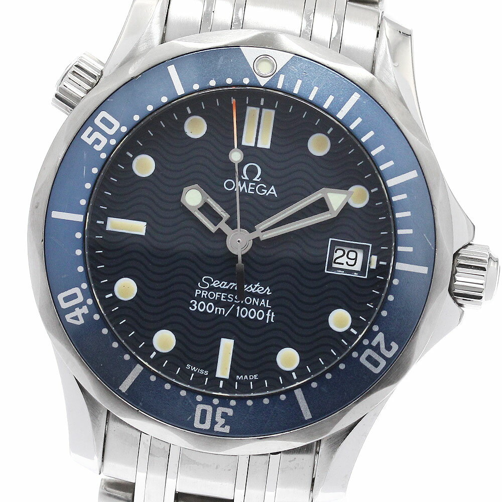 OMEGA - オメガ OMEGA 2561.80 シーマスター300 デイト クォーツ ボーイズ _947230【中古】