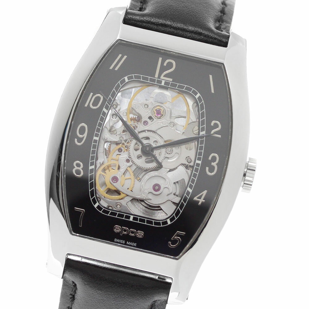 Other - エポス EPOS 3359 トノー スケルトン 自動巻き メンズ 良品 _949497【中古】