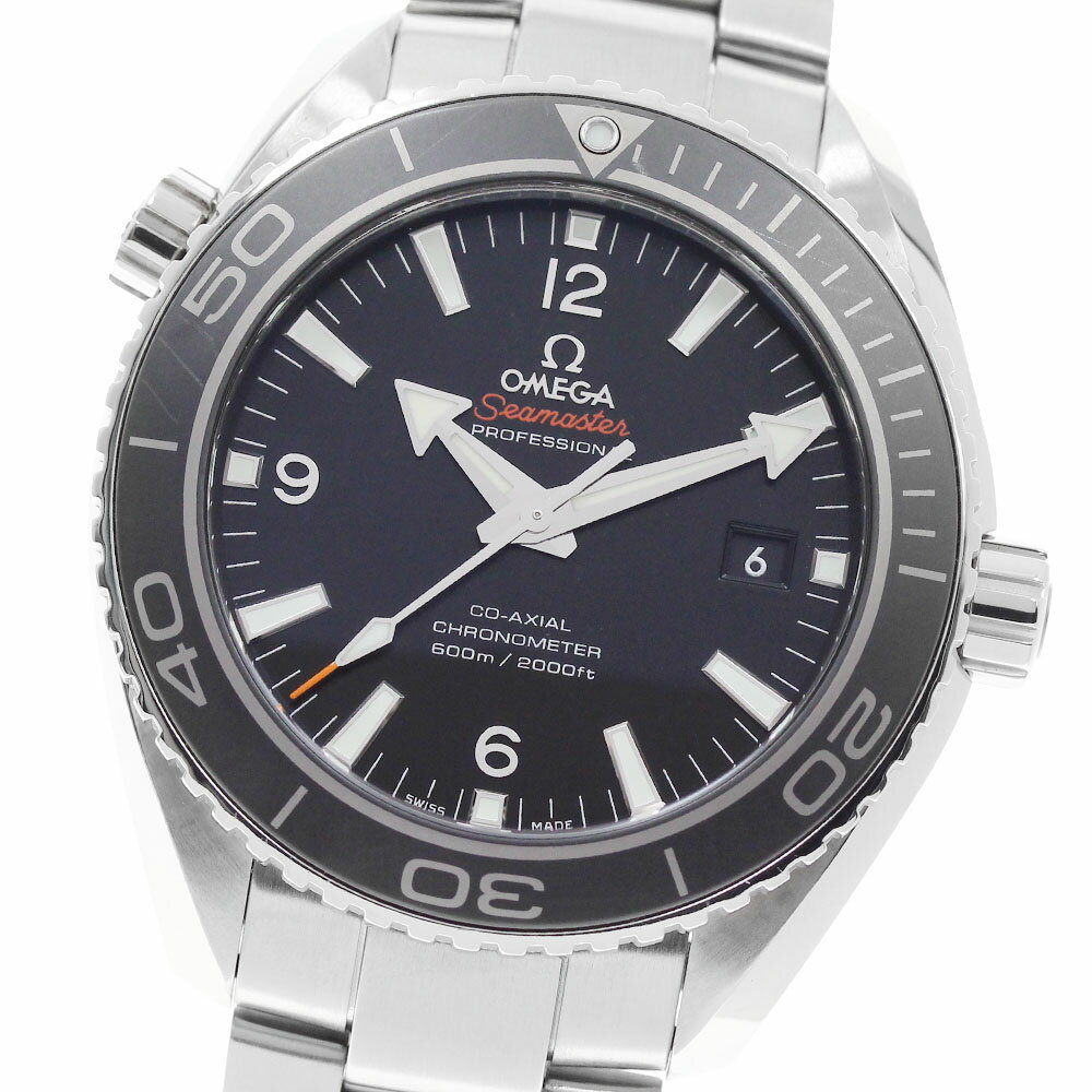 オメガ OMEGA 232.30.46.21.01.001 シーマスター プラネットオーシャン デイト 自動巻き メンズ 良品 保証書付き_950650【中古】