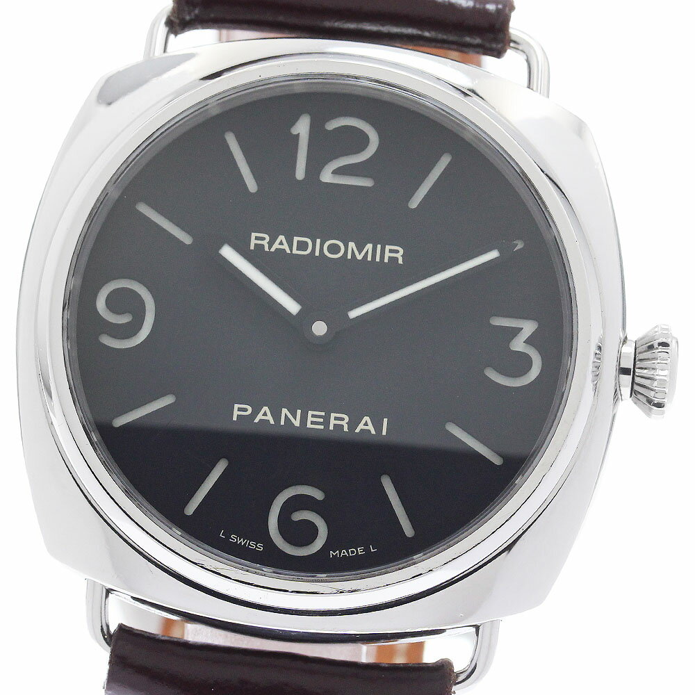 パネライ PANERAI PAM00210 ラジオミール ベース 手巻き メンズ 保証書付き_951 ...