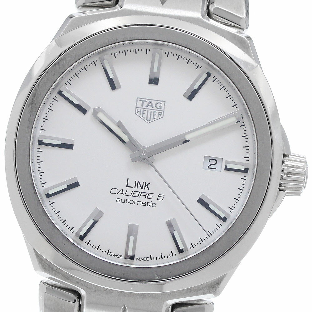 タグホイヤー TAG HEUER WBC2111 リンク キャリバー5 デイト 自動巻き メンズ 箱・保証書付き_952040【中古】