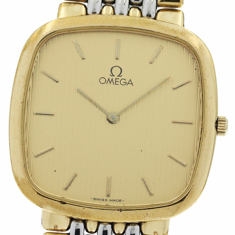 DeVille - オメガ OMEGA デビル スクエア クォーツ メンズ _952661【中古】