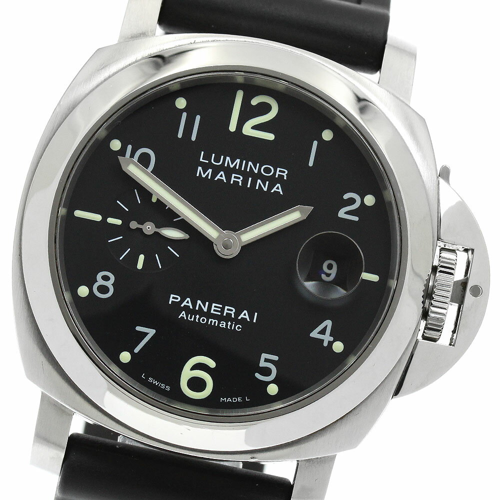 パネライ PANERAI PAM00164 ルミノール マリーナ デイト 自動巻き メンズ 良品 箱 ...