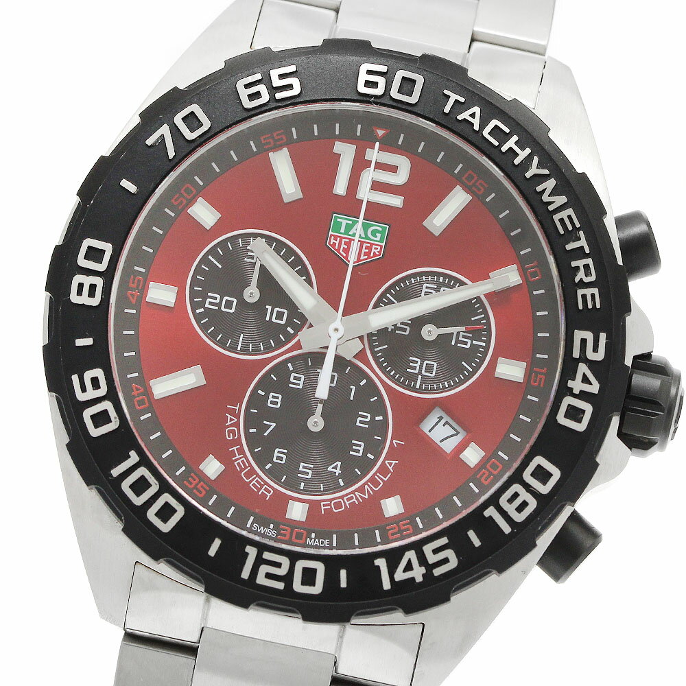 タグホイヤー TAG HEUER CAZ101AN フォーミュラ1 クロノグラフ クォーツ メンズ 美品 箱・保証書付き_954256【中古】