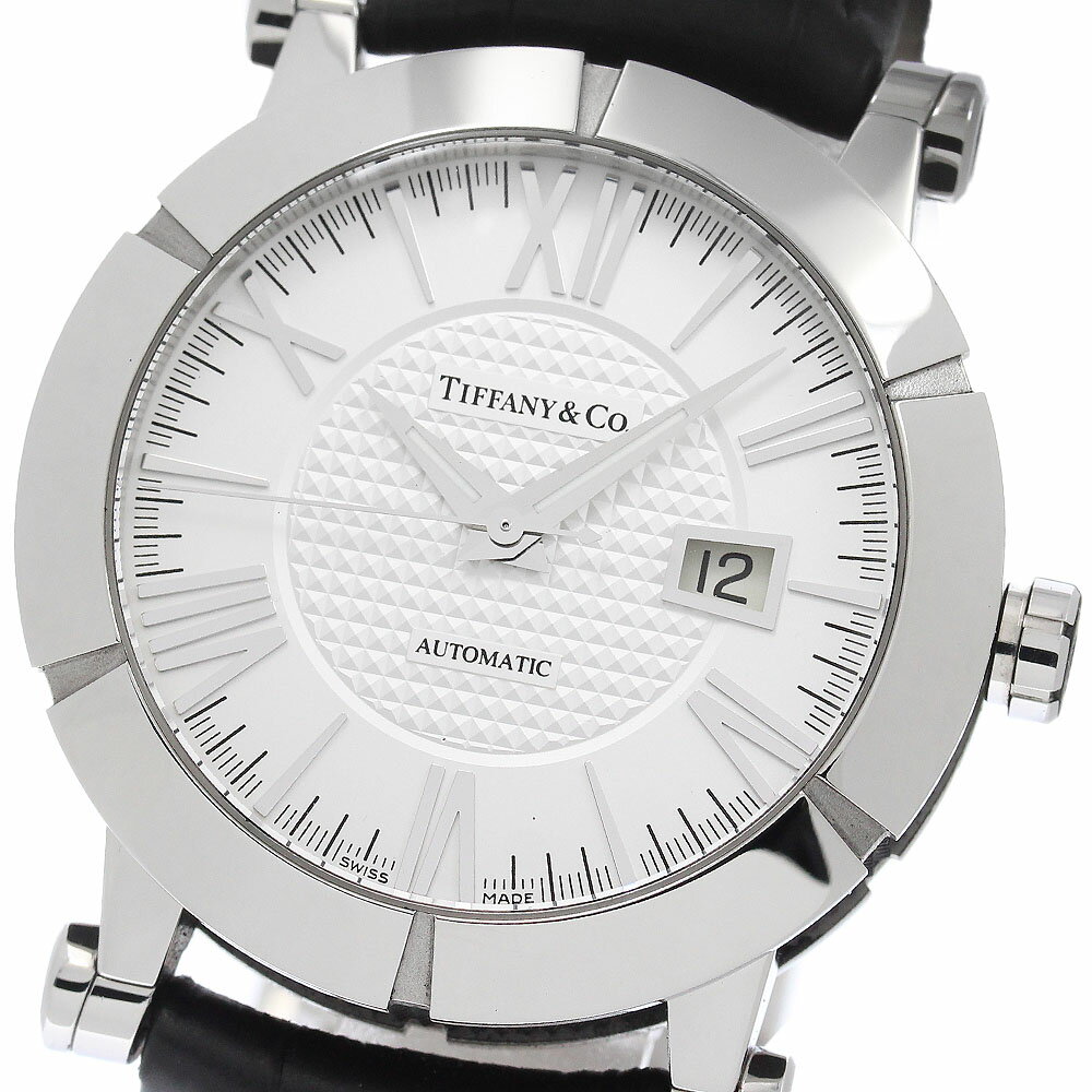TIFFANY - ティファニー TIFFANY&Co. Z1000.70.12A21A71A アトラス ジェント デイト 自動巻き メンズ 美品 保証書付き_955154【中古】