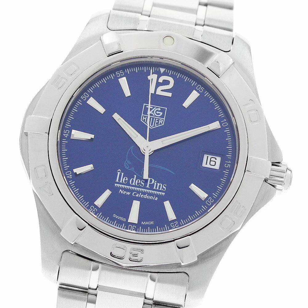 タグホイヤー TAG HEUER WAF211T アクアレーサー ニューカレドニア イルデパン デイト 自動巻き メンズ _955536【中古】