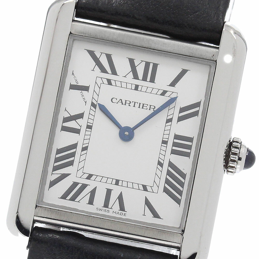 カルティエ CARTIER WSTA0030 タンクソロSM クォーツ レディース 良品 保証書付き_955717【中古】