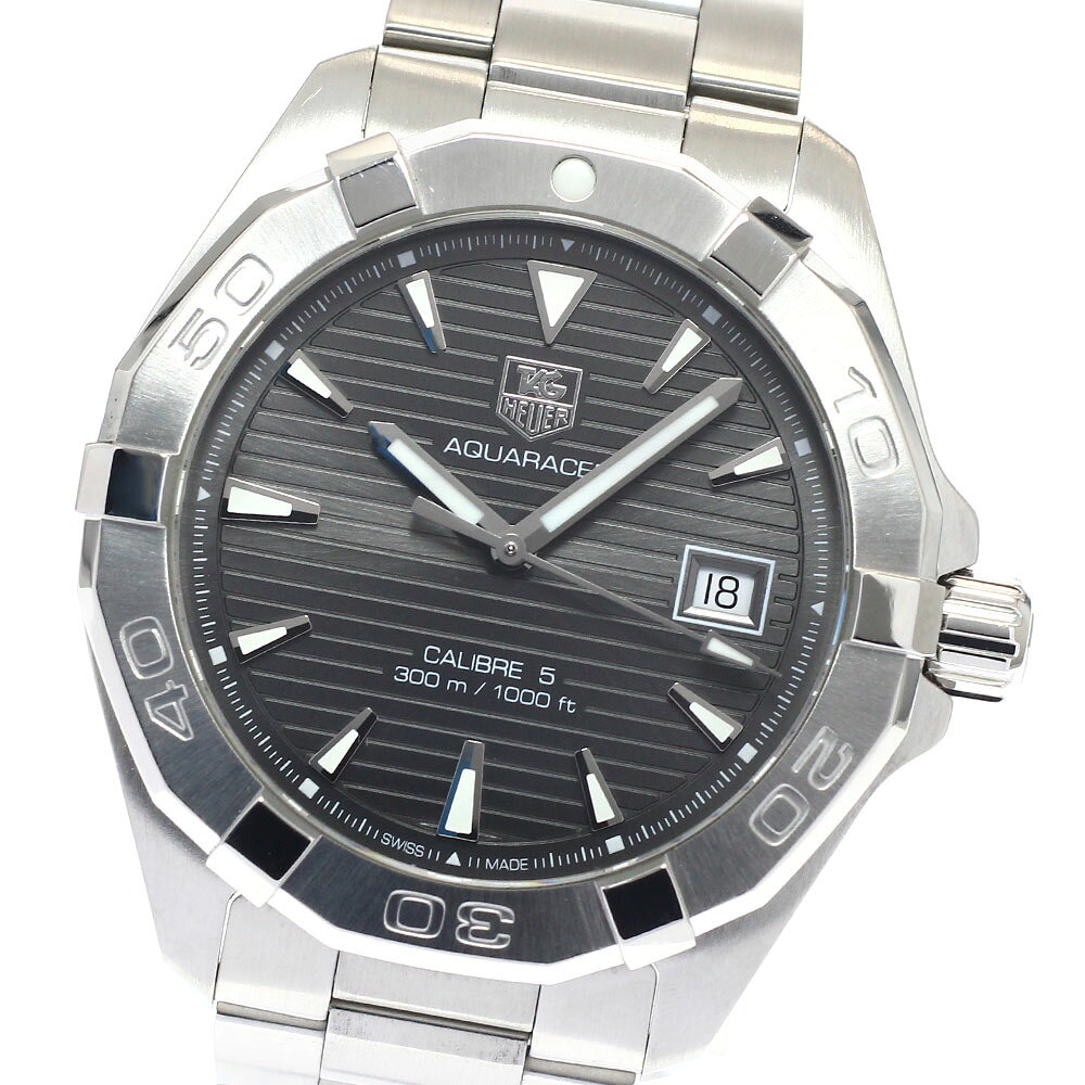 ジャンク タグホイヤー TAG HEUER WAY2113-0 アクアレーサー キャリバー5 デイト 自動巻き メンズ 保証書付き_938368【中古】