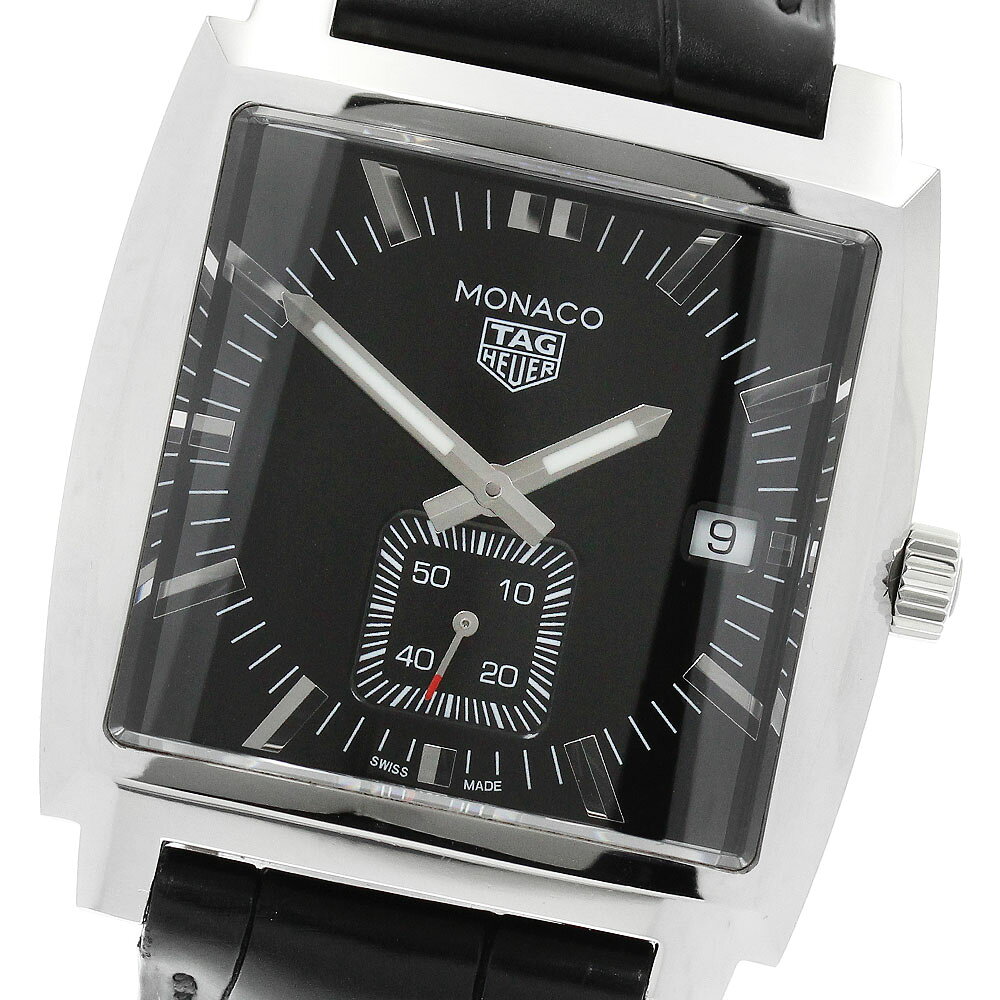 EPOS - タグホイヤー TAG HEUER WAW131A モナコ デイト スモールセコンド クォーツ メンズ 良品 箱・保証書付き_949277【中古】