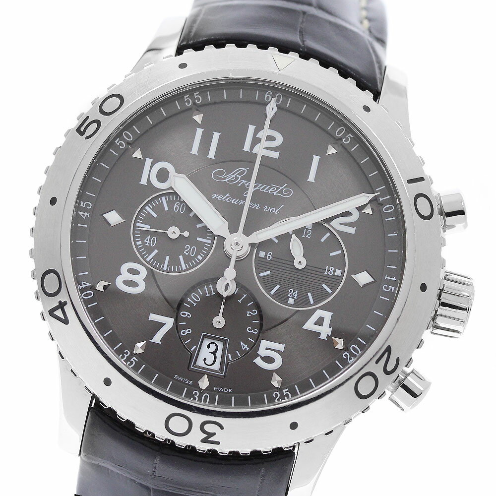BVLGARI - ブレゲ Breguet 3810 タイプXXI クロノグラフ デイト 自動巻き メンズ _950406【中古】