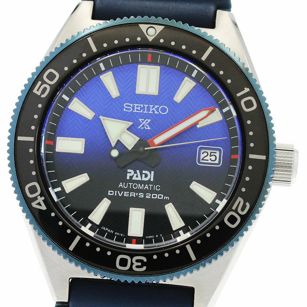 セイコー SEIKO SBDC055/6R15-04B0 プロスペックス ダイバー PADIモデル デイト 自動巻き メンズ 美品 保証書付き_953599【中古】
