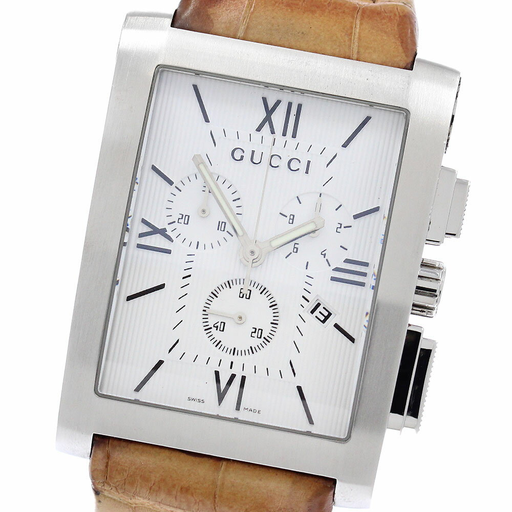 樂天商城 - グッチ GUCCI 8600M/YA086310 クロノ 8600M クロノグラフ クォーツ メンズ _954261【中古】