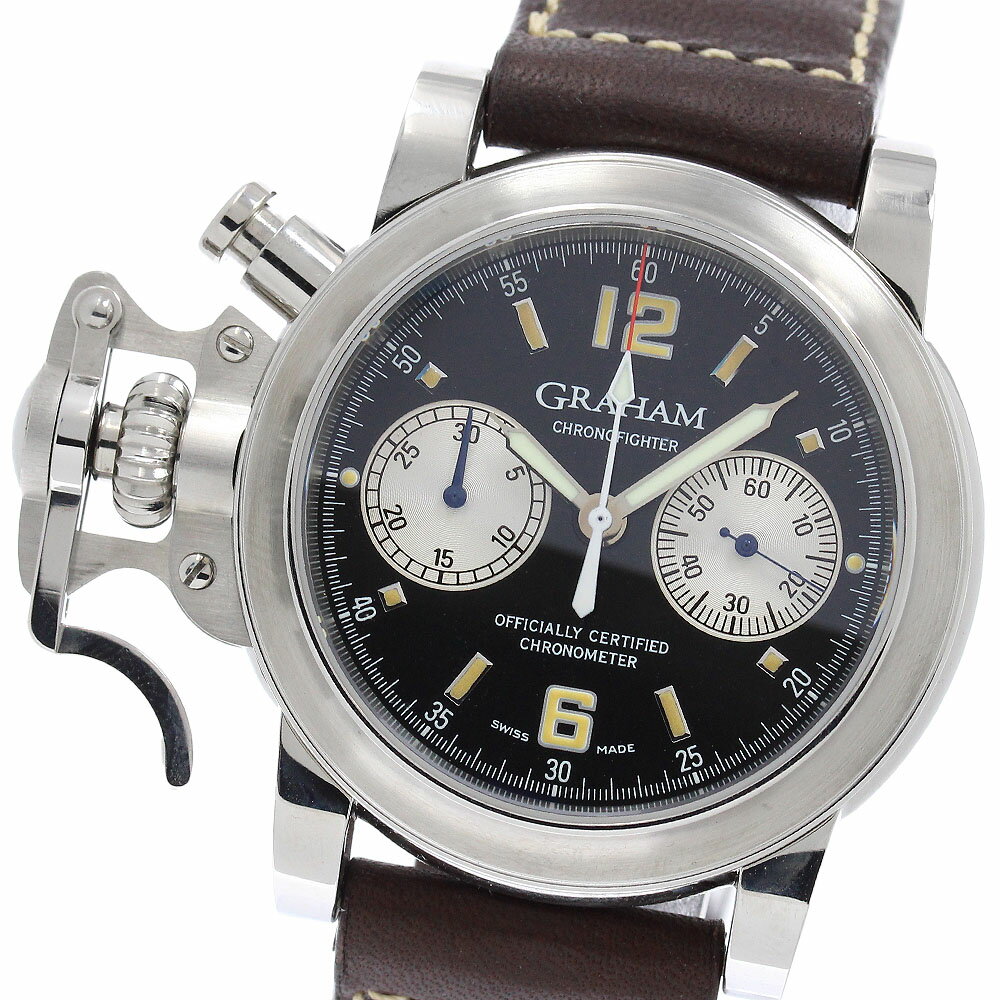 Graham - グラハム GRAHAM 2CFAS.B01A.L31B クロノファイター 自動巻き メンズ 箱・保証書付き_954642【中古】