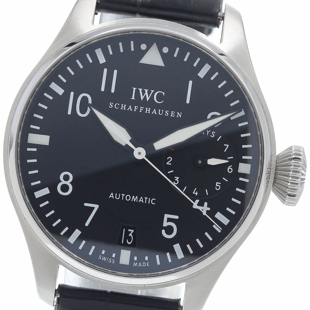 IWC IWC SCHAFFHAUSEN IW500901 ビッグ パイロットウォッチ デイト 自動巻き メンズ 良品 保証書付き_955088【中古】