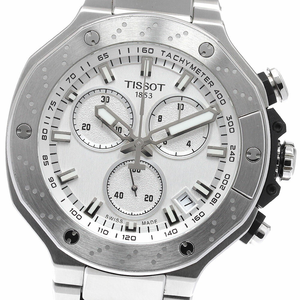 樂天商城 - ティソ TISSOT T141.417.11.031.00 Tレース クロノグラフ デイト クォーツ メンズ 箱・保証書付き_955178【中古】