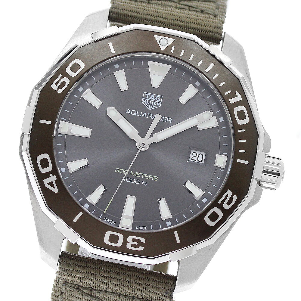 樂天商城 - タグホイヤー TAG HEUER WAY101L アクアレーサー デイト クォーツ メンズ 良品 _955213【中古】
