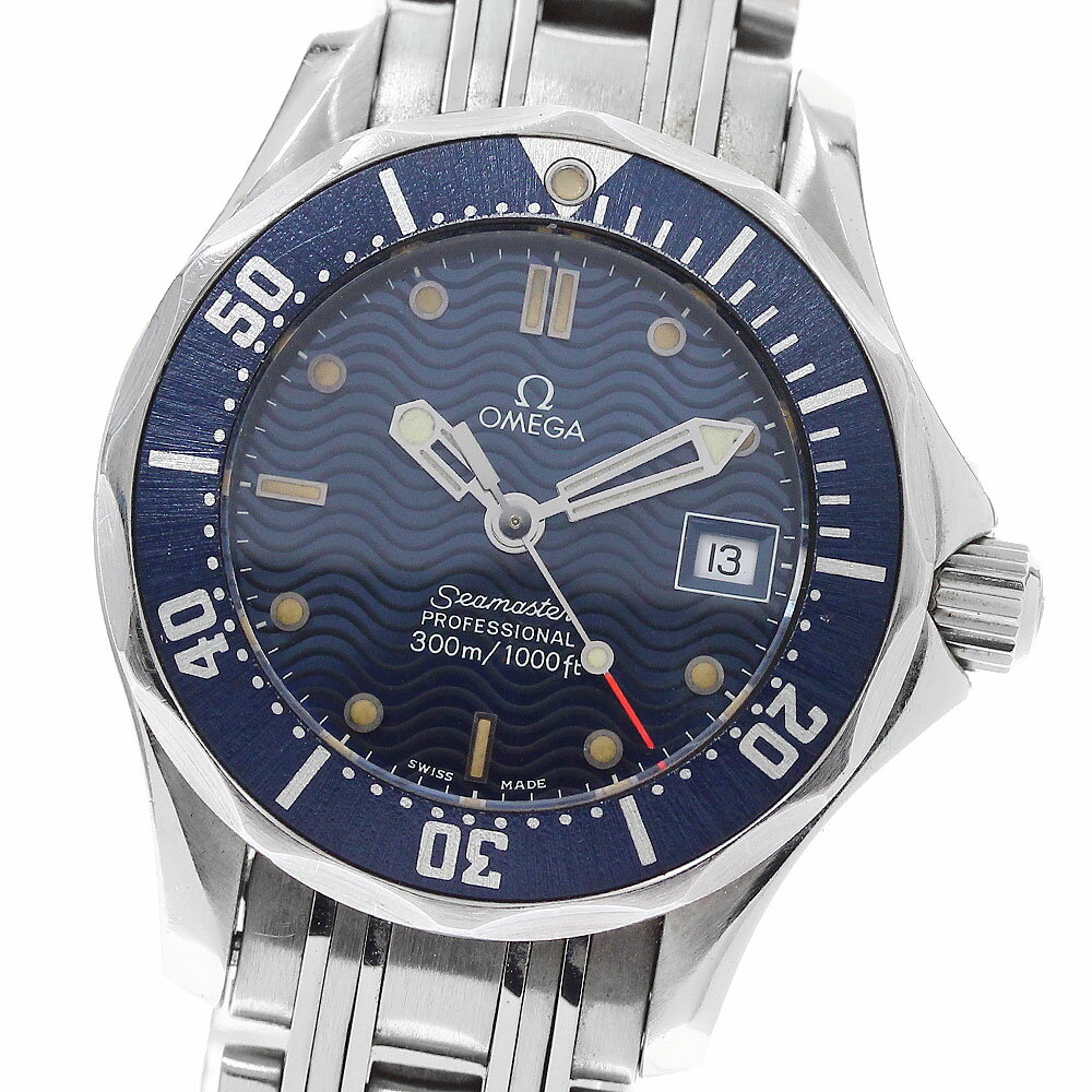 Other - オメガ OMEGA 2583.80 シーマスター300 デイト クォーツ レディース 保証書付き_955243【中古】