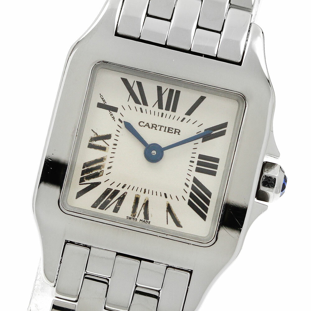 Y - カルティエ CARTIER W25064Z5 サントスドゥモワゼル SM クォーツ レディース _875536【中古】