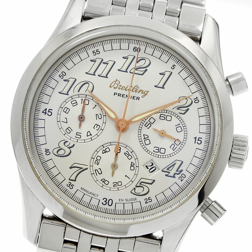 F, H, W - ブライトリング BREITLING A42035 ナビタイマー プレミエ クロノグラフ 自動巻き ボーイズ _950262【中古】