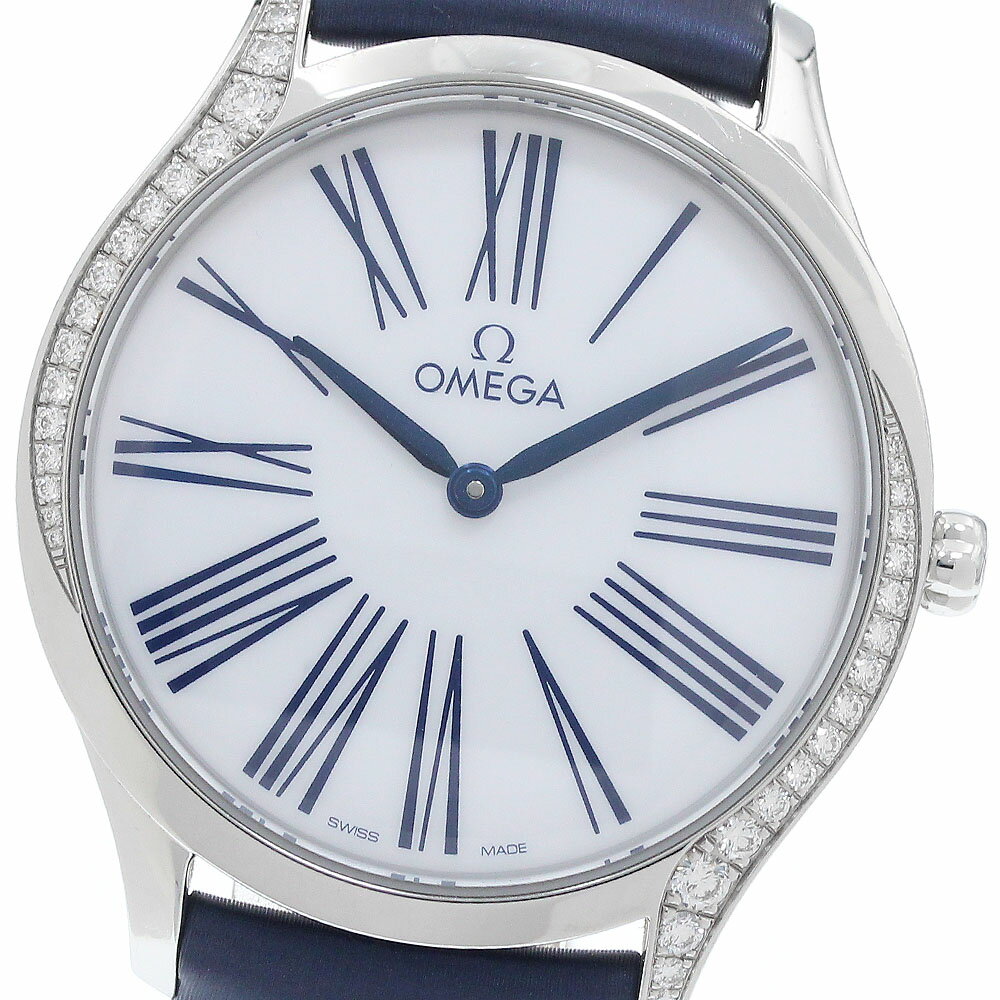 DeVille - オメガ OMEGA 428.17.36.60.04.001 デビル トレゾア サイドダイヤ クォーツ レディース _954719【中古】