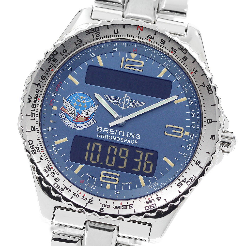 Other - ブライトリング BREITLING A56012.1 クロノスペース ブルーインパルス 300本限定 クォーツ メンズ 美品 _955523【中古】