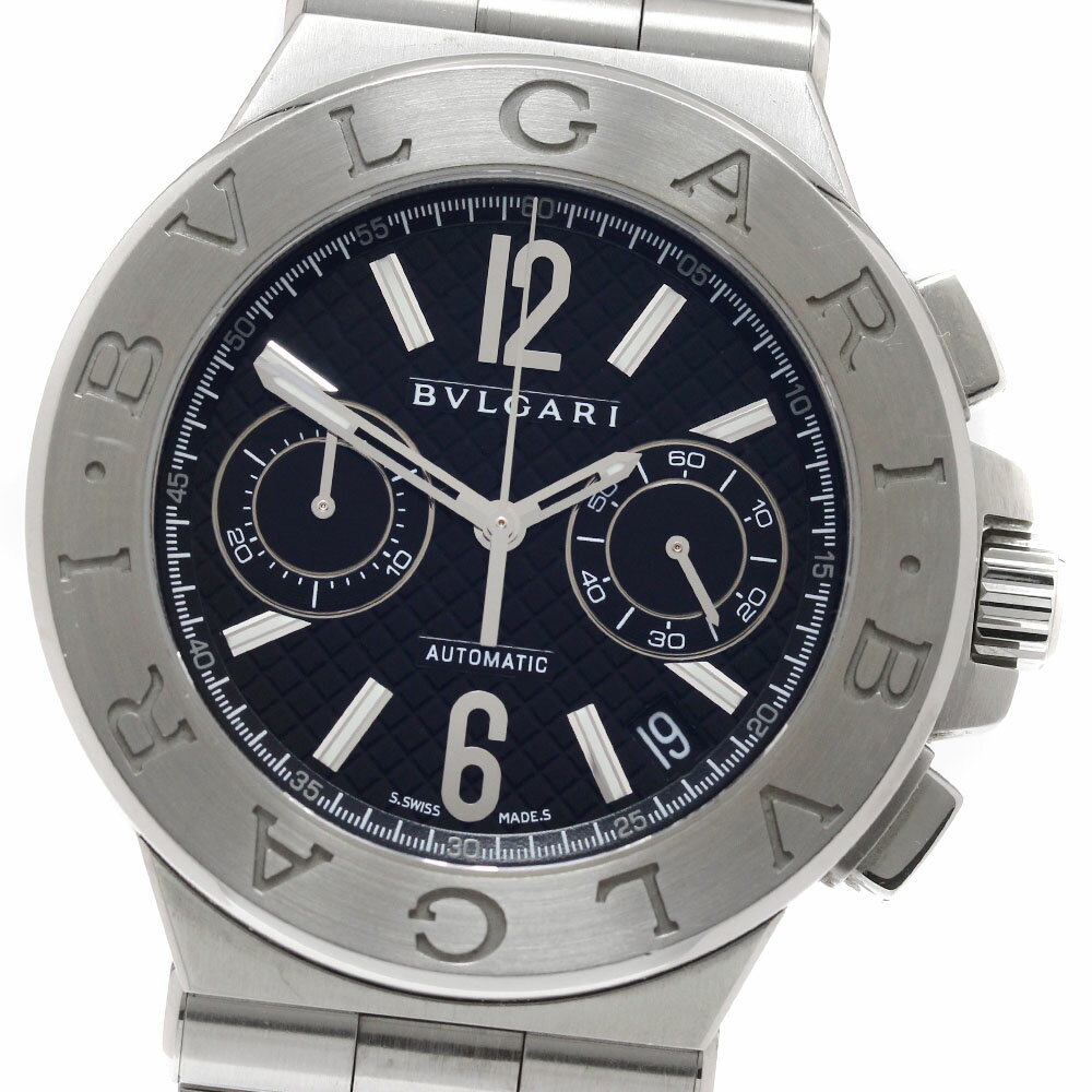 Aluminum - ブルガリ BVLGARI DG40SCH ディアゴノ クロノグラフ 自動巻き メンズ 保証書付き_955547【中古】