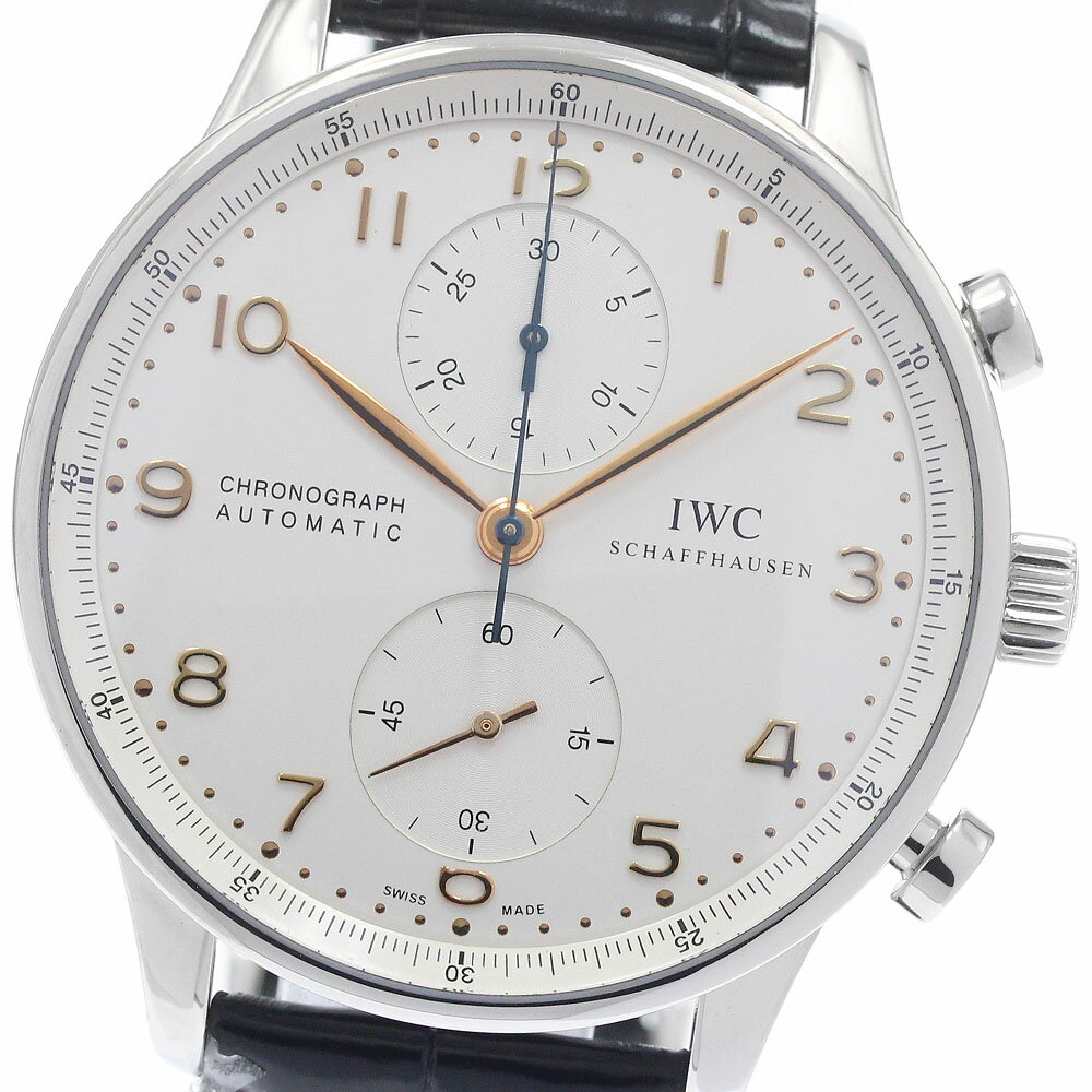 Portuguese - IWC SCHAFFHAUSEN IW371445 ポルトギーゼ クロノグラフ 自動巻き メンズ 良品 _956414【中古】