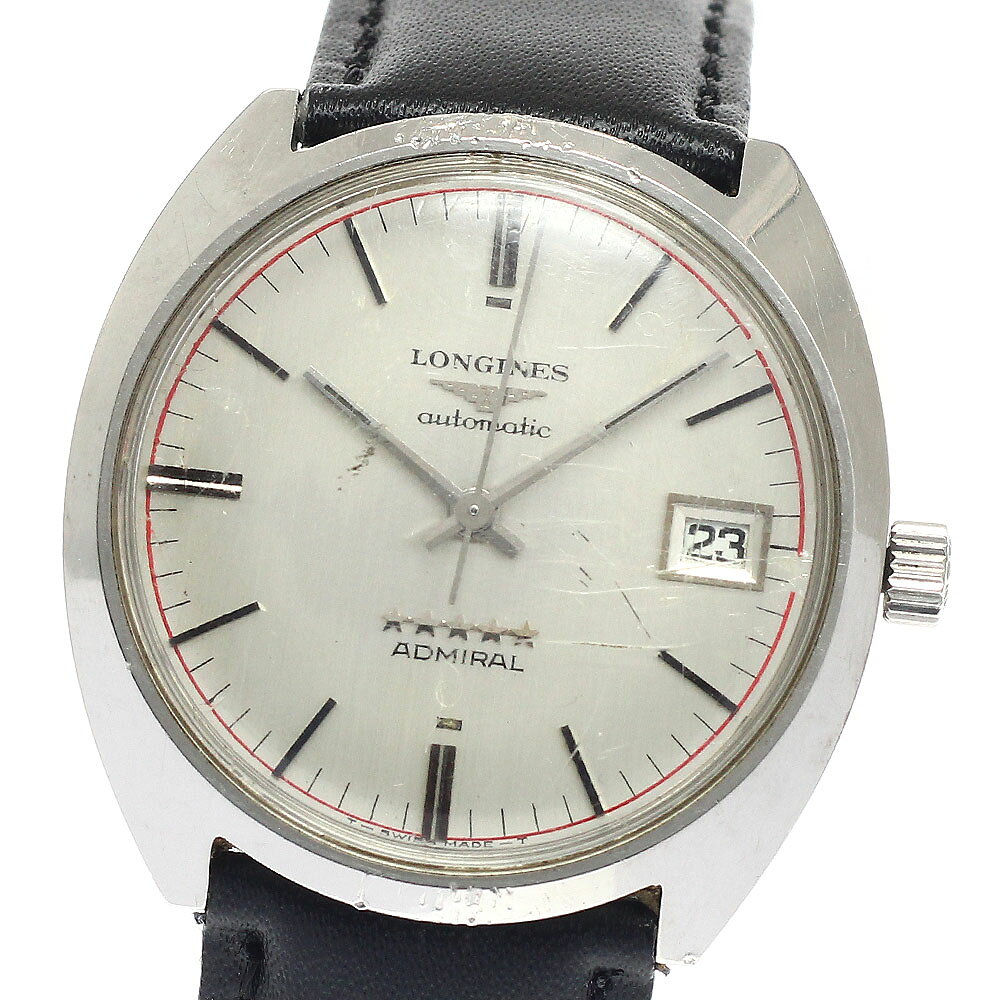 樂天商城 - 訳あり ロンジン LONGINES アドミラル ヴィンテージ デイト 自動巻き メンズ _948518【中古】