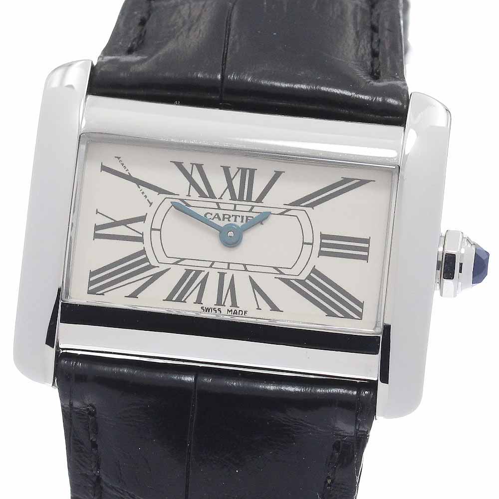 カルティエ CARTIER W6300255 ミニタンクディバン クォーツ レディース 美品 _95 ...