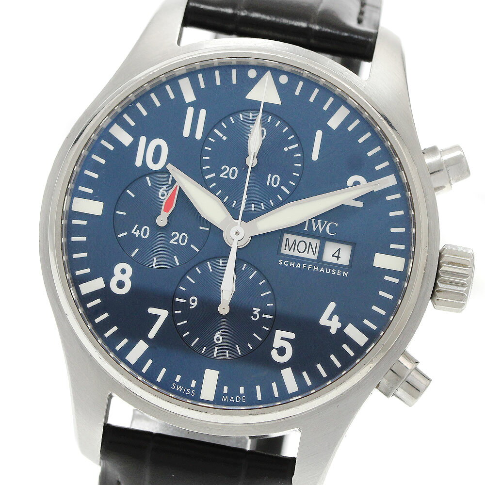 Other - IWC SCHAFFHAUSEN IW377714 パイロットウォッチ プティ プランス デイデイト クロノグラフ 自動巻き メンズ 保証書付き_955710【中古】