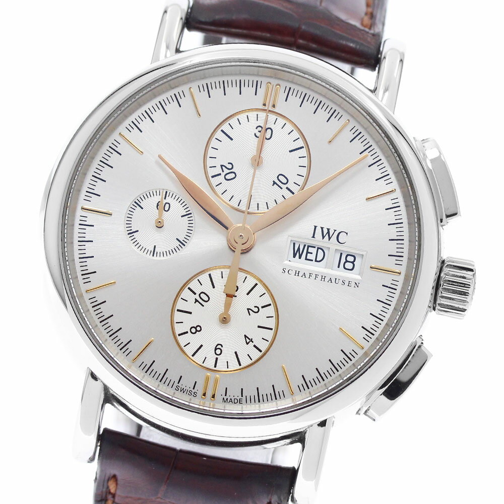 Other - IWC IWC SCHAFFHAUSEN IW378302 ポートフィノ クロノグラフ デイデイト 自動巻き メンズ _955754【中古】
