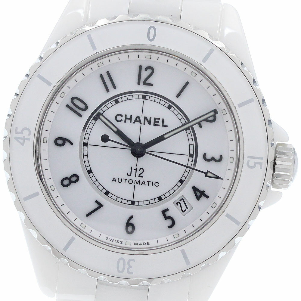 シャネル CHANEL H5700 J12 白セラミック 38MM 自動巻き メンズ 良品 _956169【中古】