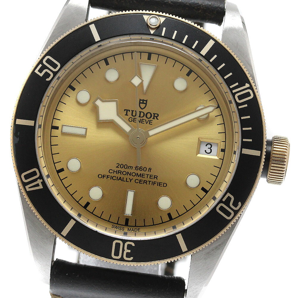 樂天商城 - チュードル TUDOR 79733N ヘリテージ ブラックベイ デイト 自動巻き メンズ 保証書付き_956335【中古】