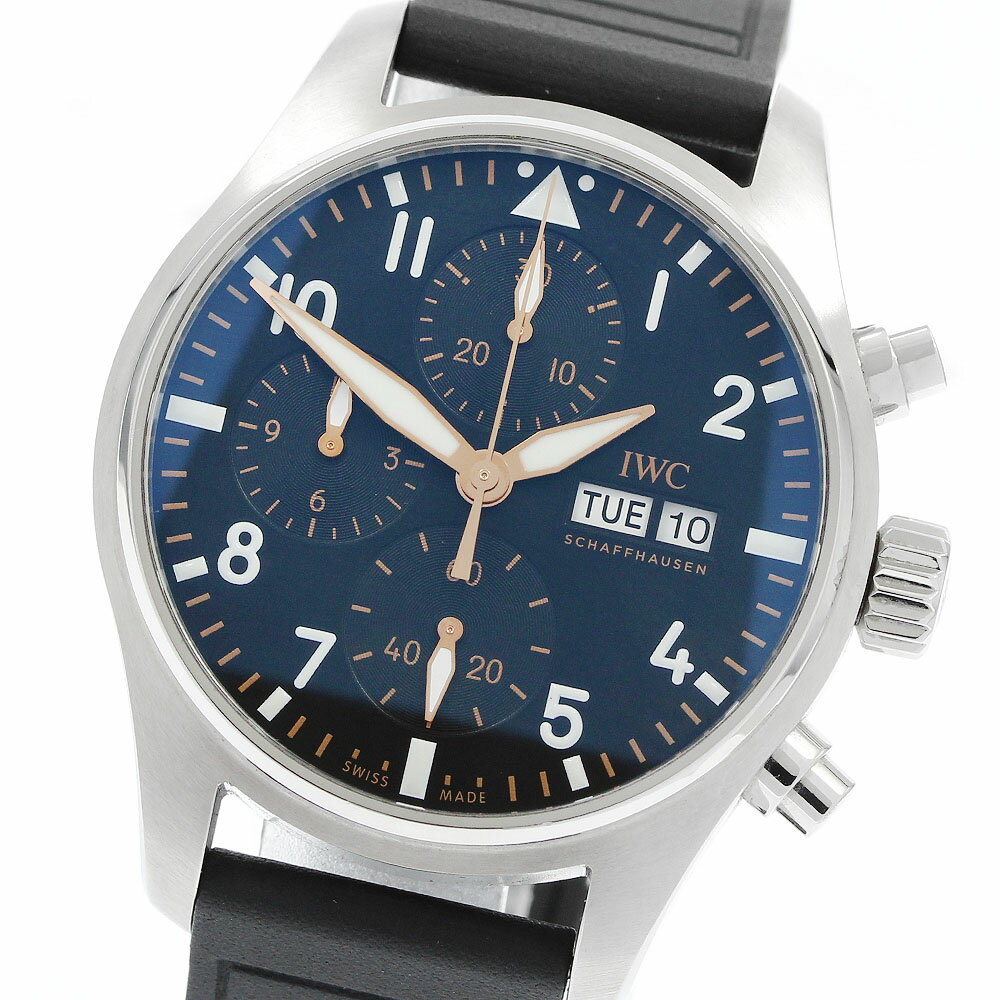 IWC SCHAFFHAUSEN IW388116 パイロットウォッチ クロノグラフ 41 APXGP デイデイト 自動巻き メンズ 良品 保証書付き_956361【中古】
