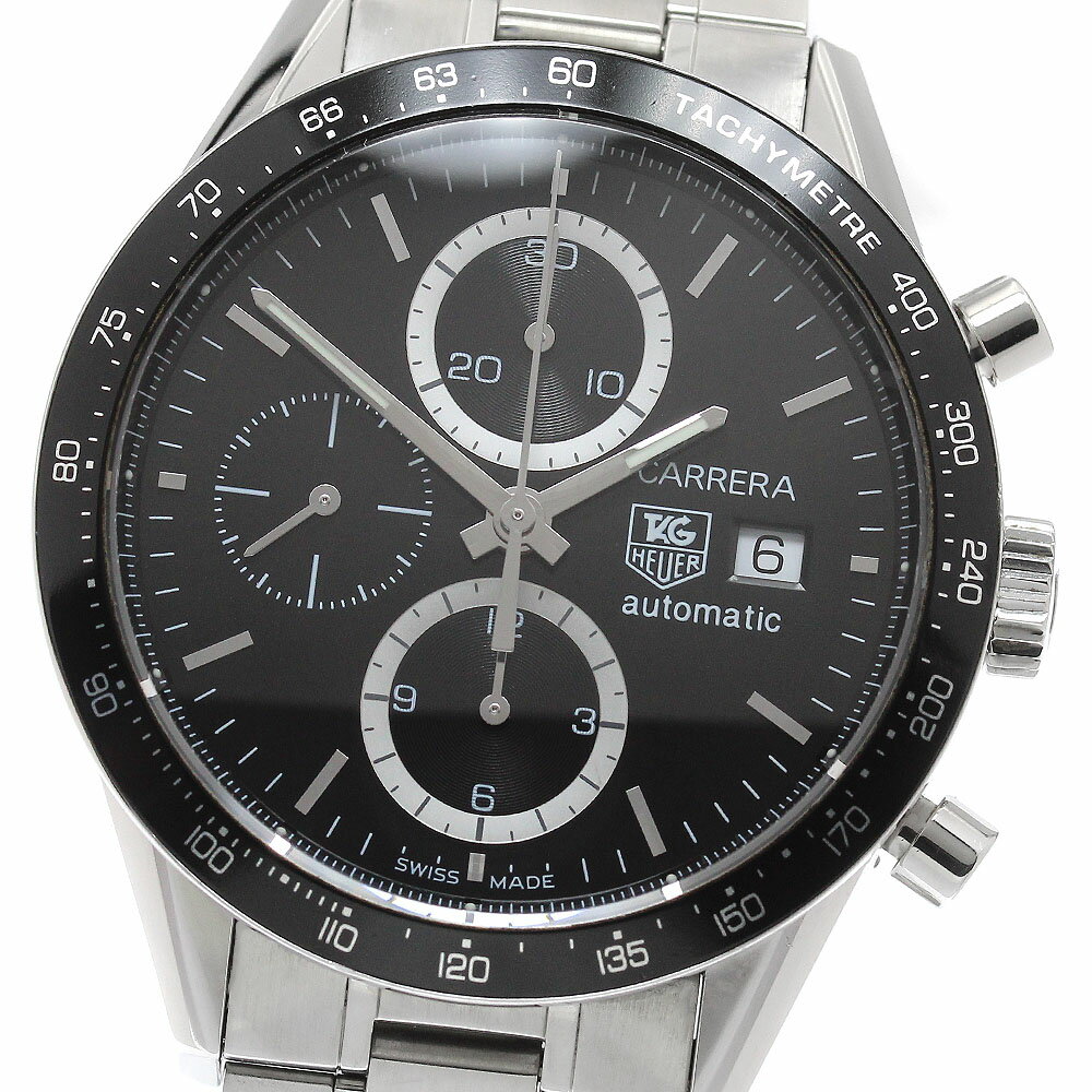 タグホイヤー TAG HEUER CV2010 カレラ クロノグラフ デイト 自動巻き メンズ _950344【中古】